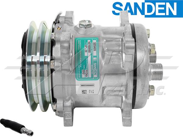 více - Kompresor nový Sanden QP5H09, 2A/125mm, 12V, H-OR